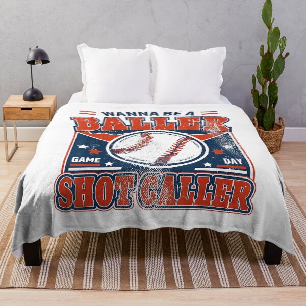 Item preview, Wanna Be a Baller Shot Caller Baseball designed and sold by zamiokaline.