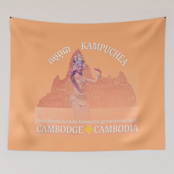 Item preview, Apsara in the Mist Peach designed and sold by Linklandiya.