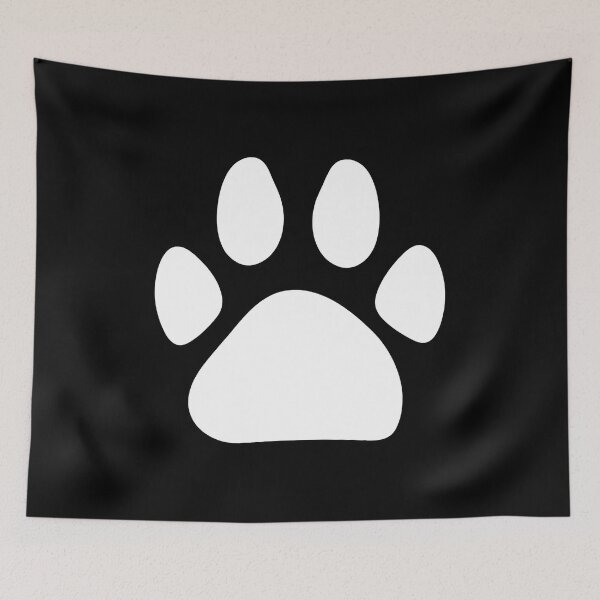 Item preview, Classic Maroon Paw Print Silhouette Graphic designed and sold by Dmo3HarkoArt.