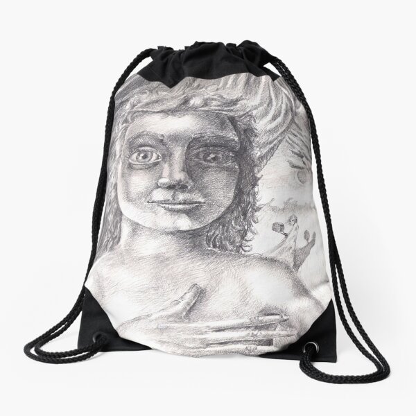 Pandora (the drawing) Drawstring Bag