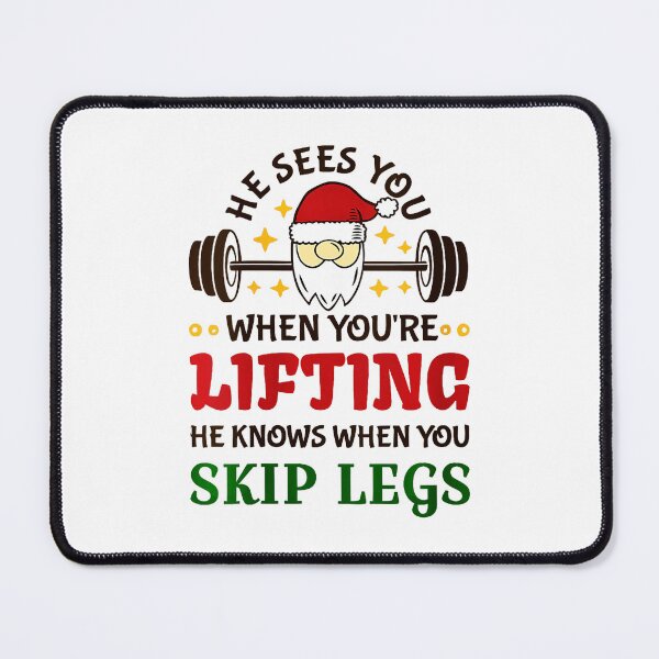 Item preview, Skip Legs Gym Christmas Shirt Funny Weightlifting designed and sold by eliramaison.