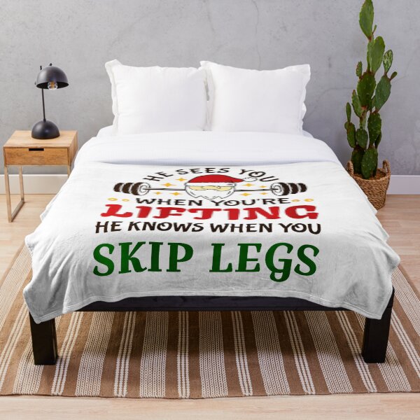 Item preview, Skip Legs Gym Christmas Shirt Funny Weightlifting  designed and sold by eliramaison.