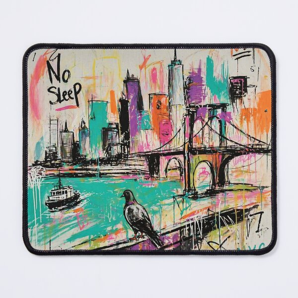 Item preview, No Sleep NYC Graffiti Skyline Street designed and sold by Modaozushi216.