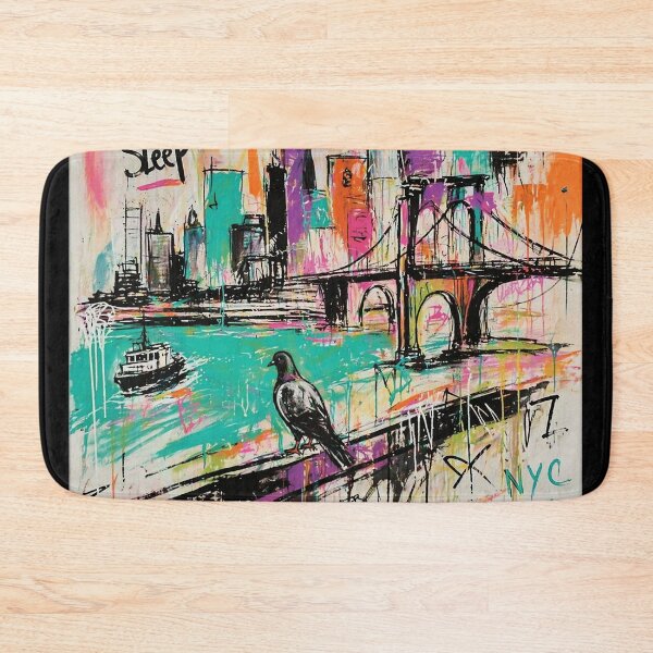 Item preview, No Sleep NYC Graffiti Skyline Street  designed and sold by Modaozushi216.
