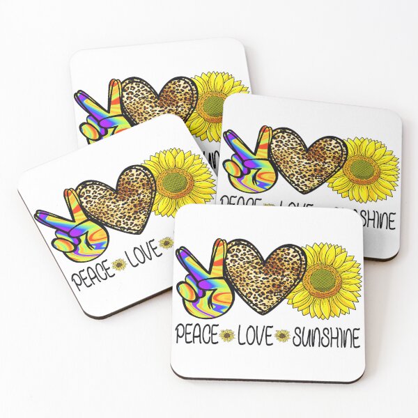 Item preview, Peace Love Sunshine Sunflower Leopard Valentine Gift  designed and sold by zamiokaline.