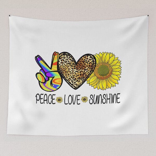 Item preview, Peace Love Sunshine Sunflower Leopard Valentine Gift  designed and sold by zamiokaline.