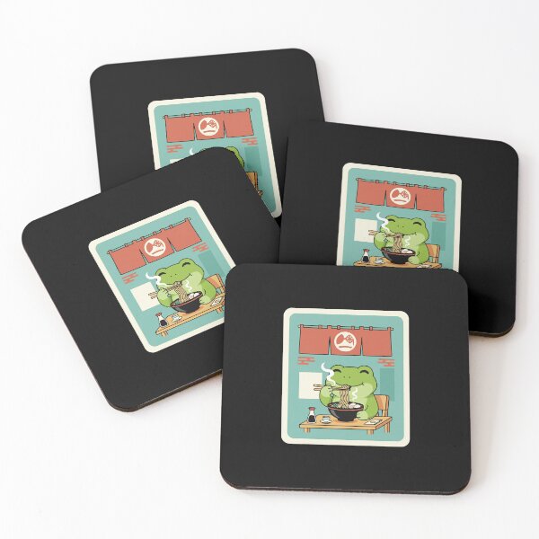 Item preview, Frog Eating Ramen Cute Japanese Style designed and sold by JordynLadukeg65.