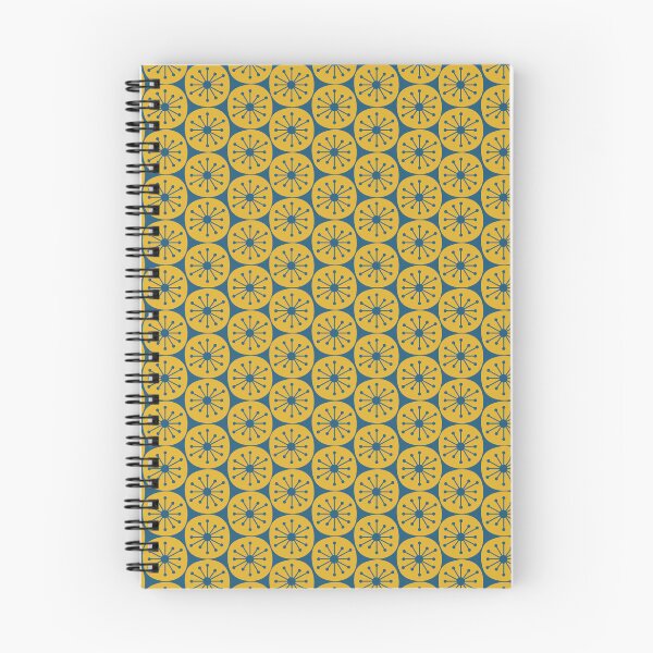 Item preview, Mid Century Modern Atomic Dots Mustard Teal Retro Pattern designed and sold by kierkegaard.