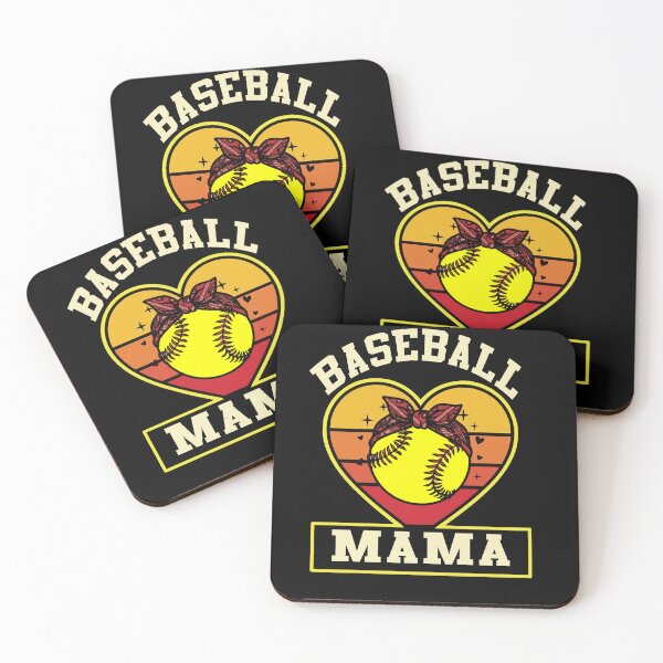 Item preview, Retro Softball Baseball Mama Heart Tee designed and sold by KIROSALS.