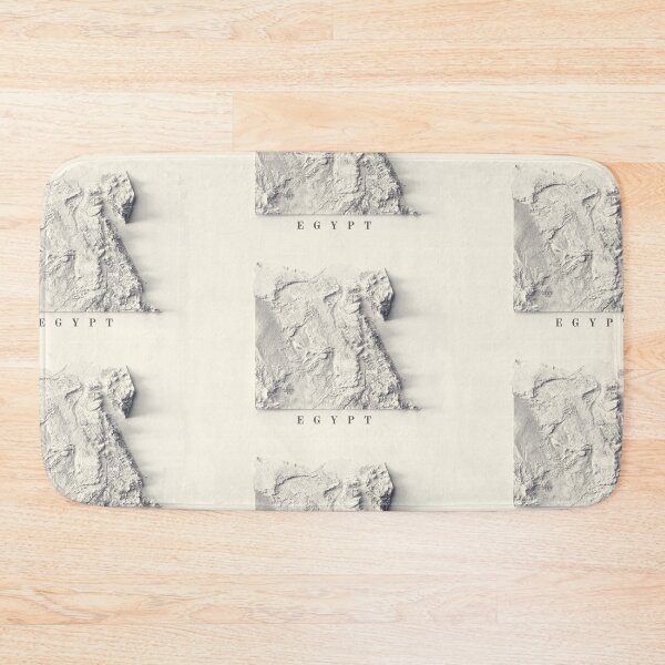 Item preview, Egypt Shaded Relief Map 3D digitally rendered designed and sold by ThinkAboutMaps.