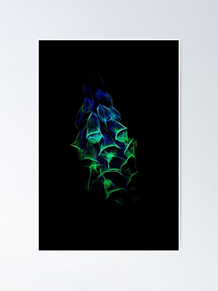 Alternate view of Fantastical Phosphorescent Foxglove Poster