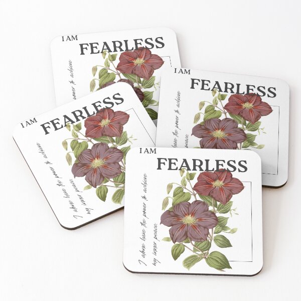 Item preview, Empowering Floral Quote – I Am Fearless designed and sold by Anomaly 404 Error.
