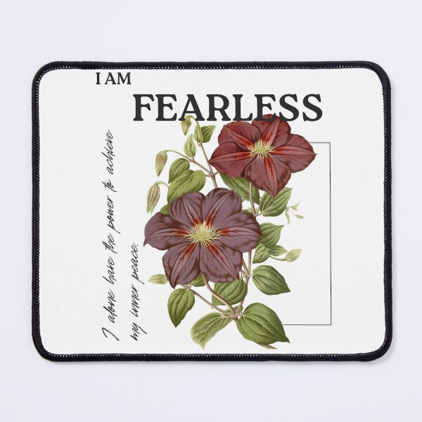 Item preview, Empowering Floral Quote – I Am Fearless designed and sold by Anomaly 404 Error.