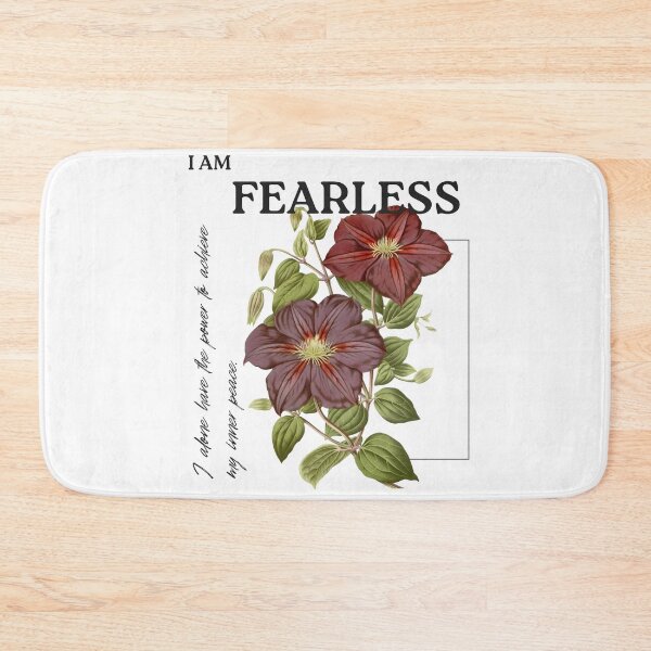Item preview, Empowering Floral Quote – I Am Fearless designed and sold by Anomaly 404 Error.