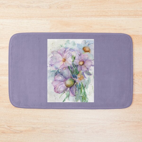 Item preview, Pattern "Watercolor Flowers in the Wind" designed and sold by Liliana  Donato.