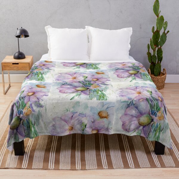 Item preview, Pattern "Watercolor Flowers in the Wind" designed and sold by Liliana  Donato.