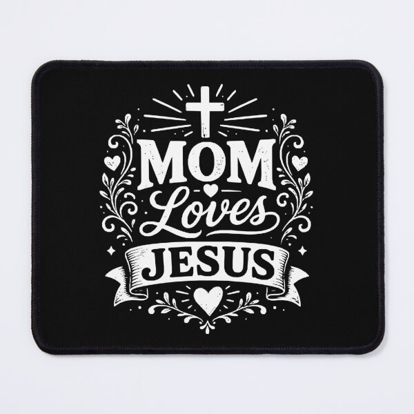 Item preview, MOM LOVES JESUS - Christian Mom - White Design designed and sold by MoriaStore.