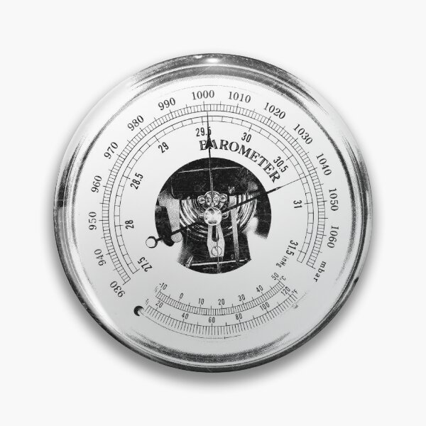 Item preview, Antique Aneroid Barometer Pressure Gauge Instrument designed and sold by Ghoul Enterprises.
