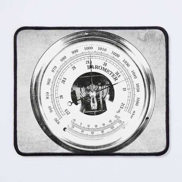 Item preview, Antique Aneroid Barometer Pressure Gauge Instrument designed and sold by Ghoul Enterprises.