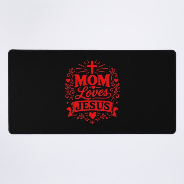 Item preview, MOM LOVES JESUS - Christian Mom - Red Design designed and sold by MoriaStore.