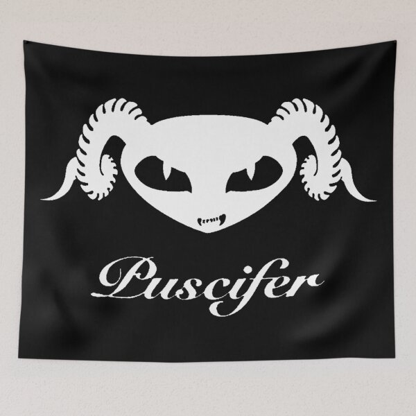 Item preview, the devil goat alien logo white designed and sold by triexy merchandise.