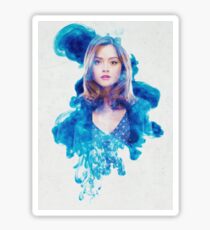 Clara Oswin Oswald Blue Smoke Sticker