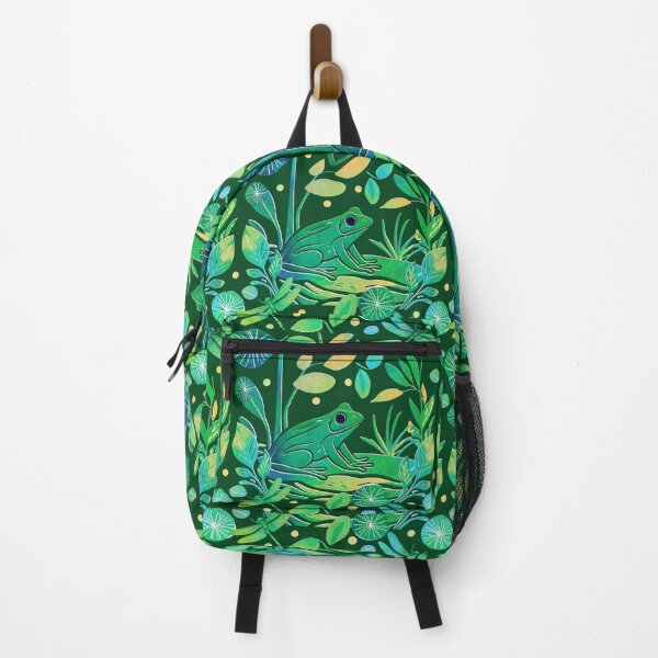 Item preview, Night Frog Botanical Pattern Pond Life Dragonfly Design designed and sold by Veata.