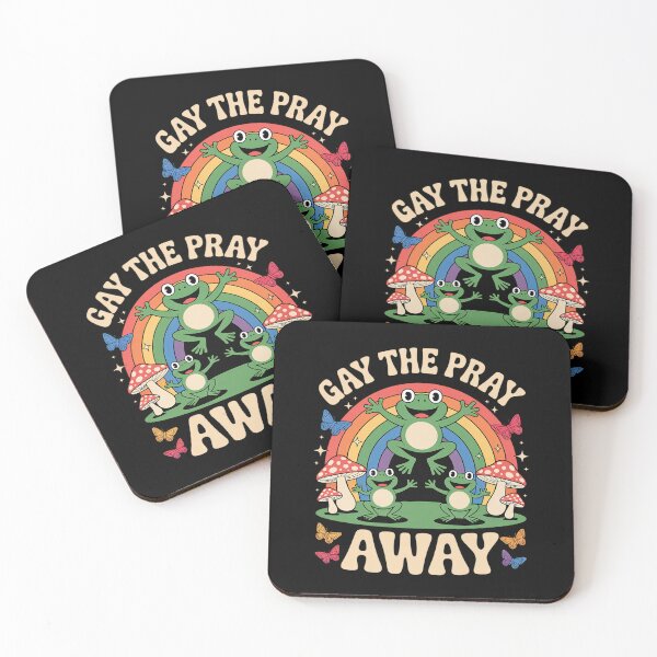 Item preview, Gay The Pray Away Rainbow Frogs LGBT Pride designed and sold by grounabslaninal.