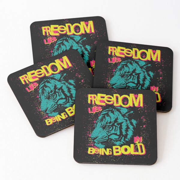 Item preview, Freedom Life Being Bold – Neon Tiger Urban Streetwear Art designed and sold by GenZFashion000.