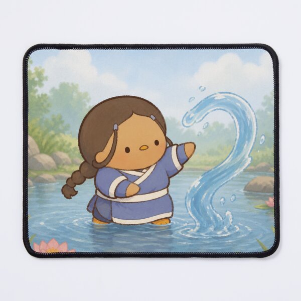 Item preview, Cute Chibi Katara - Waterbending  designed and sold by Cat-and-Panda.