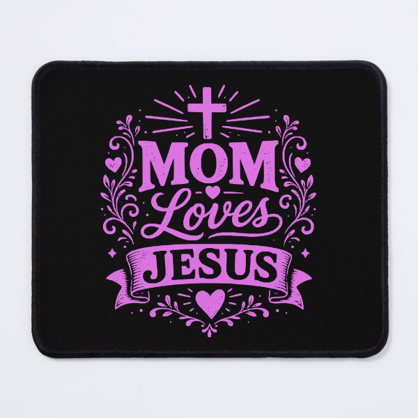 Item preview, MOM LOVES JESUS - Christian Mom - Purple Design designed and sold by MoriaStore.