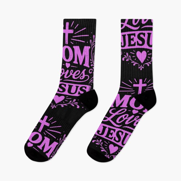 Item preview, MOM LOVES JESUS - Christian Mom - Purple Design designed and sold by MoriaStore.