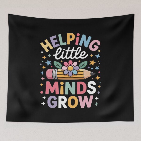 Item preview, Helping Little Minds Grow Flower Elementary School Teacher designed and sold by grounabslaninal.