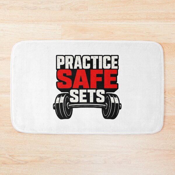Item preview, Practice Safe Sets Funny Gym Retro  designed and sold by eliramaison.