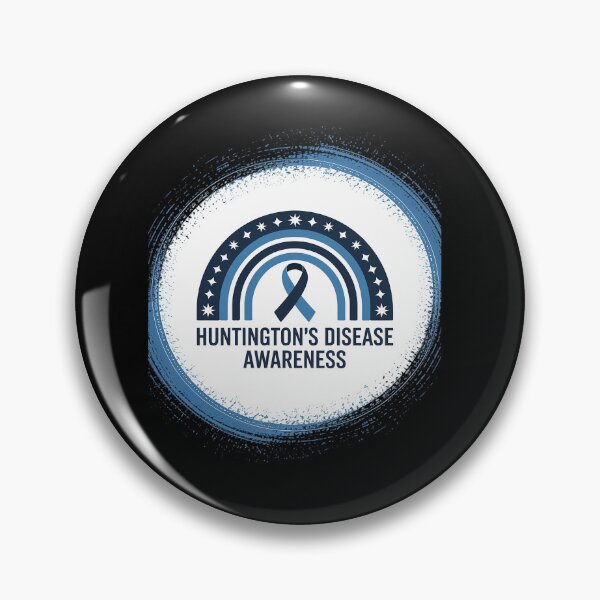 Item preview, Huntington's Disease Awareness Bleached Rainbow Blue Ribbon designed and sold by grounabslaninal.