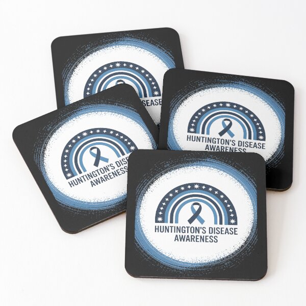 Item preview, Huntington's Disease Awareness Bleached Rainbow Blue Ribbon designed and sold by grounabslaninal.