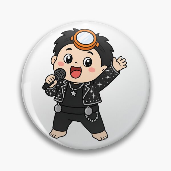 Item preview, KOREA HAENAM - Cute Chibi Singer Star Sticker designed and sold by KOREA-HAENAM.