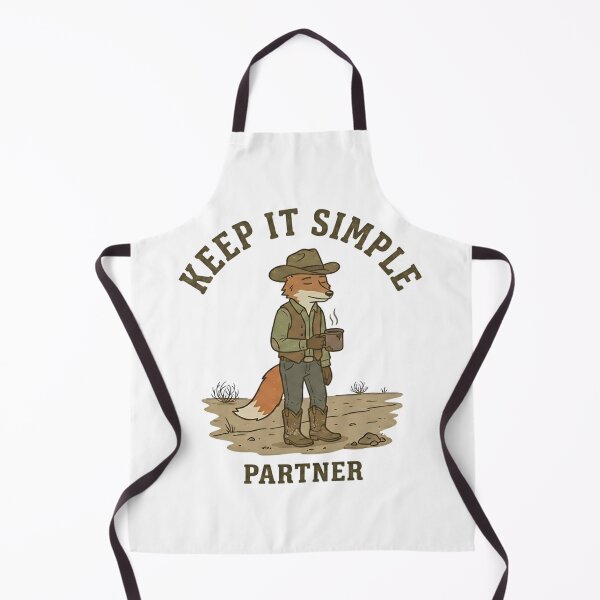Item preview, Funny Cowboy Keep It Simple Partner T-Shirt – Retro Chill Western Design designed and sold by DIRTYSKETCHH.