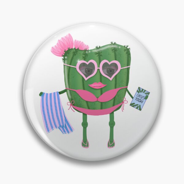 Item preview, Poolside Cactus Girl designed and sold by VisualisedDesignsNZ.