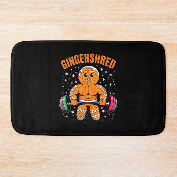 Item preview, Gingershred Gingerbread Bodybuilder Christmas Gym designed and sold by eliramaison.