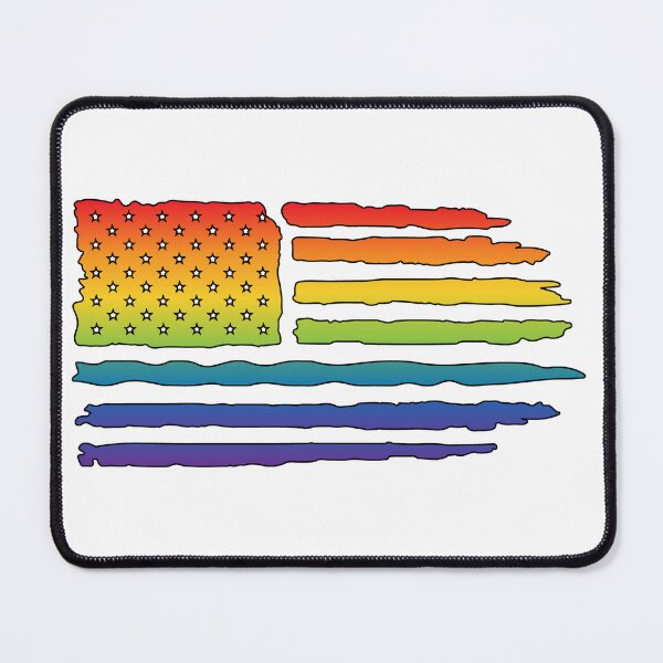 Item preview, Rainbow American Flag LGBTQ Pride Design designed and sold by WillandWent.