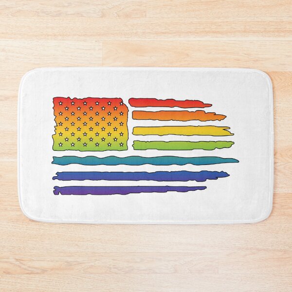 Item preview, Rainbow American Flag LGBTQ Pride Design designed and sold by WillandWent.