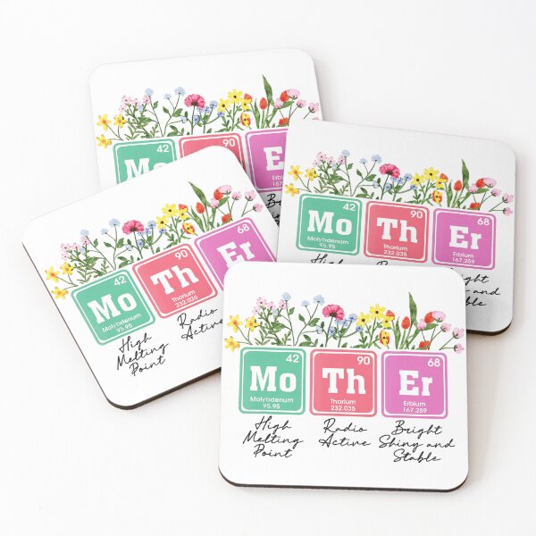 Item preview, Floral Mother Periodic Table Science Mom  designed and sold by zamiokaline.