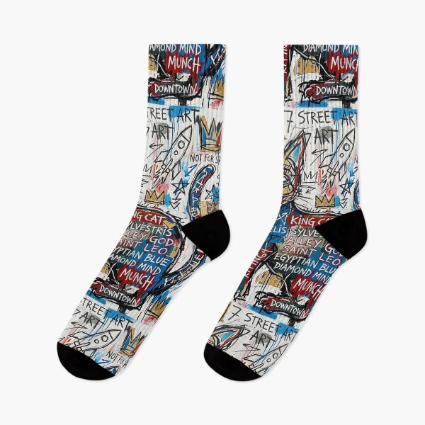 Item preview, Urban Pop Culture - Very Cool Neo-Expressionist Abstract Painting Street Art Style Cat designed and sold by CattlettArt.