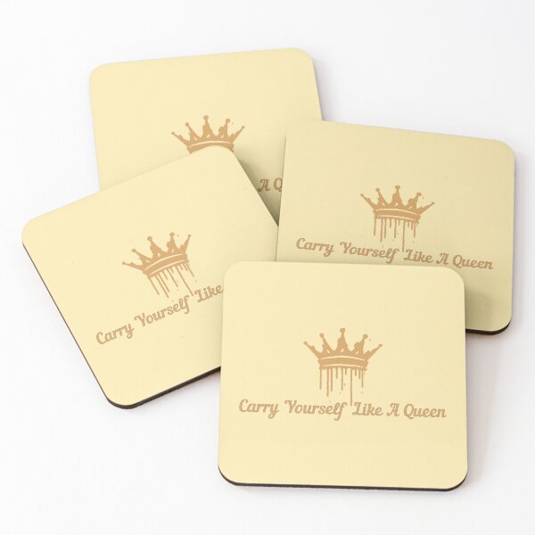 Item preview, Carry Yourself Like A Queen Stickers Prints Posters Wall Art Magnet Home Coffee Cup Decoration TShirt Stationary Notebook Magnet Hat Kitchen Work School Office Redbubble Shop designed and sold by Saritas Boutique Shop.