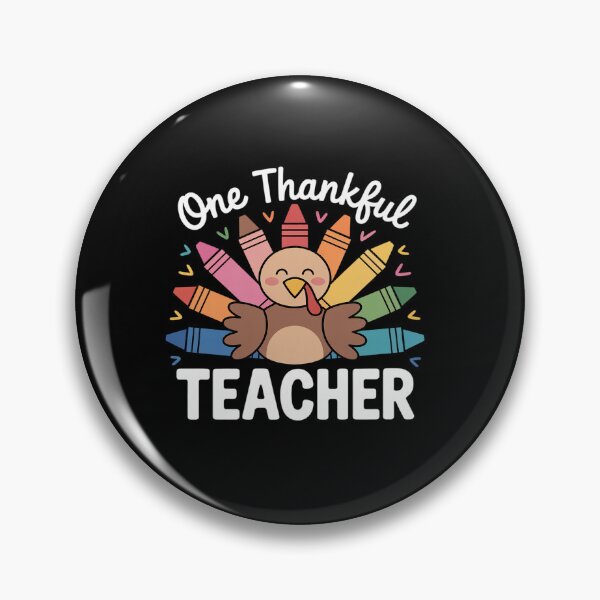 Item preview, One Thankful Teacher Cute Thanksgiving Turkey School designed and sold by grounabslaninal.