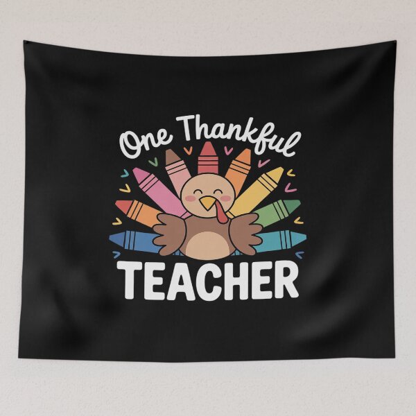 Item preview, One Thankful Teacher Cute Thanksgiving Turkey School designed and sold by grounabslaninal.