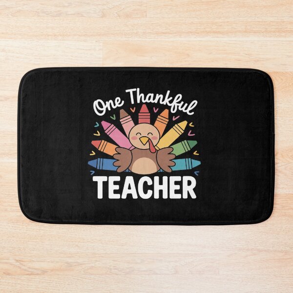 Item preview, One Thankful Teacher Cute Thanksgiving Turkey School designed and sold by grounabslaninal.