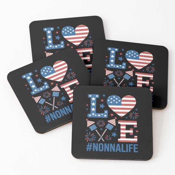Item preview, Nonna Life Love USA Flag Grandma 4th of July Family designed and sold by grounabslaninal.