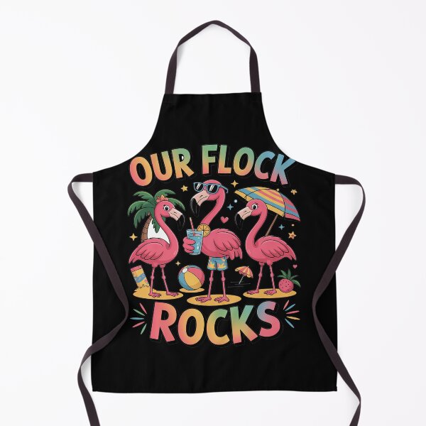 Item preview, Our Flock Rocks Flamingo Summer Vacation Family Matching designed and sold by grounabslaninal.